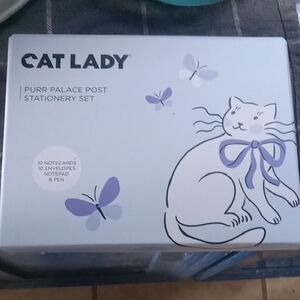 Purr Palace Post Stationery Set - Purple